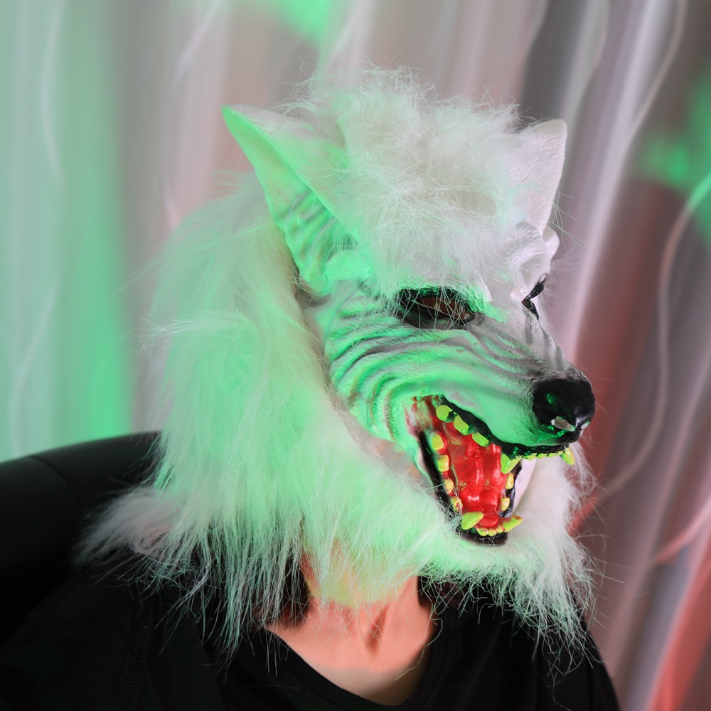 Halloween Wolf Head Costume Mask - Vinyl - product details