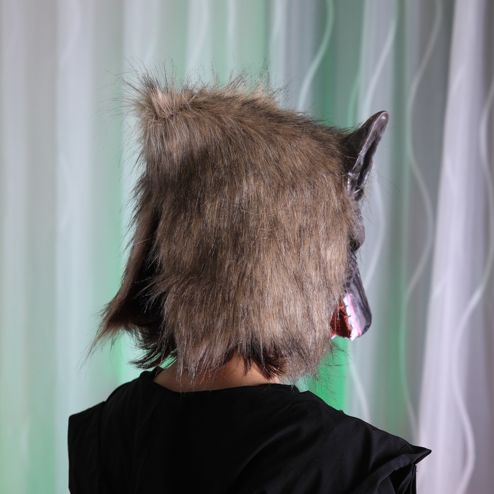 Halloween Wolf Head Costume Mask - Vinyl - product details
