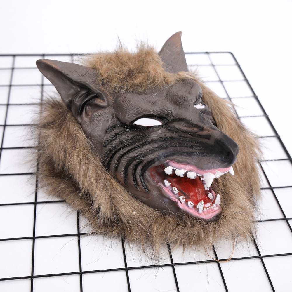 Halloween Wolf Head Costume Mask - Vinyl - product details