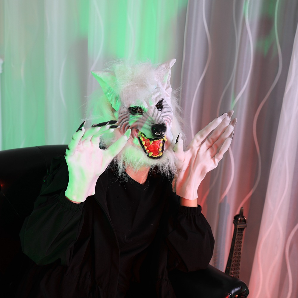 Halloween Wolf Head Costume Mask - Vinyl - product details