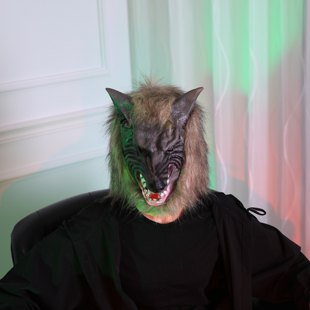 Halloween Wolf Head Costume Mask - Vinyl - product details