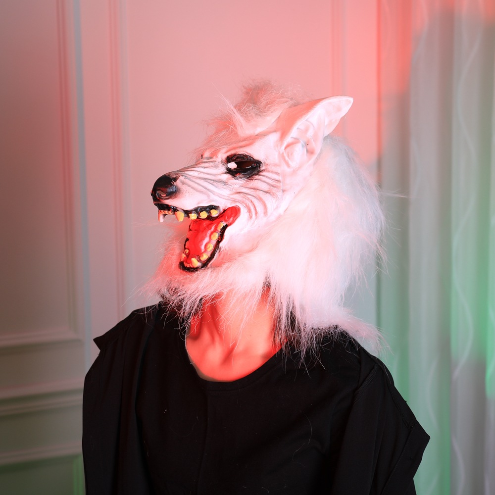 Halloween Wolf Head Costume Mask - Vinyl - product details