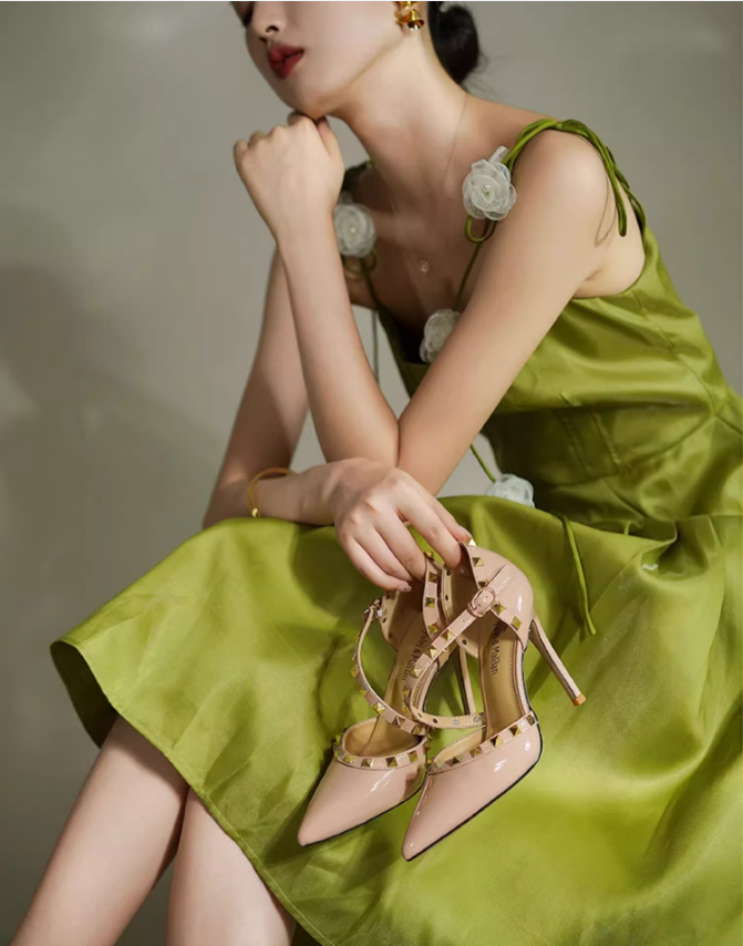 Rivet High Heel Sandals