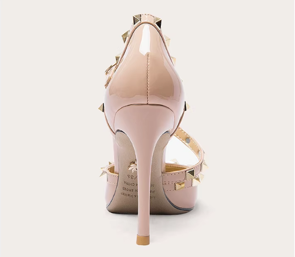 Stylish Rivet High Heels