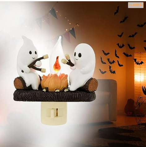 Halloween Ghost Plug-In Night Light - Resin - product details