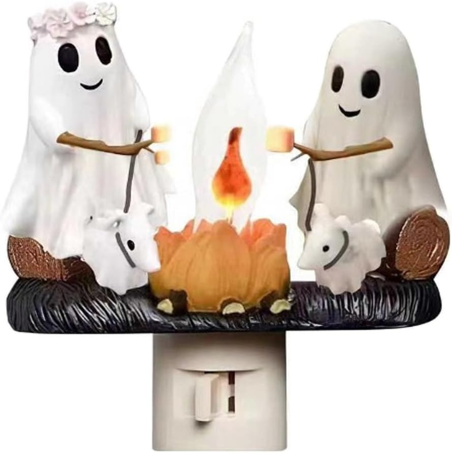 Halloween Ghost Plug-In Night Light - Resin - product details