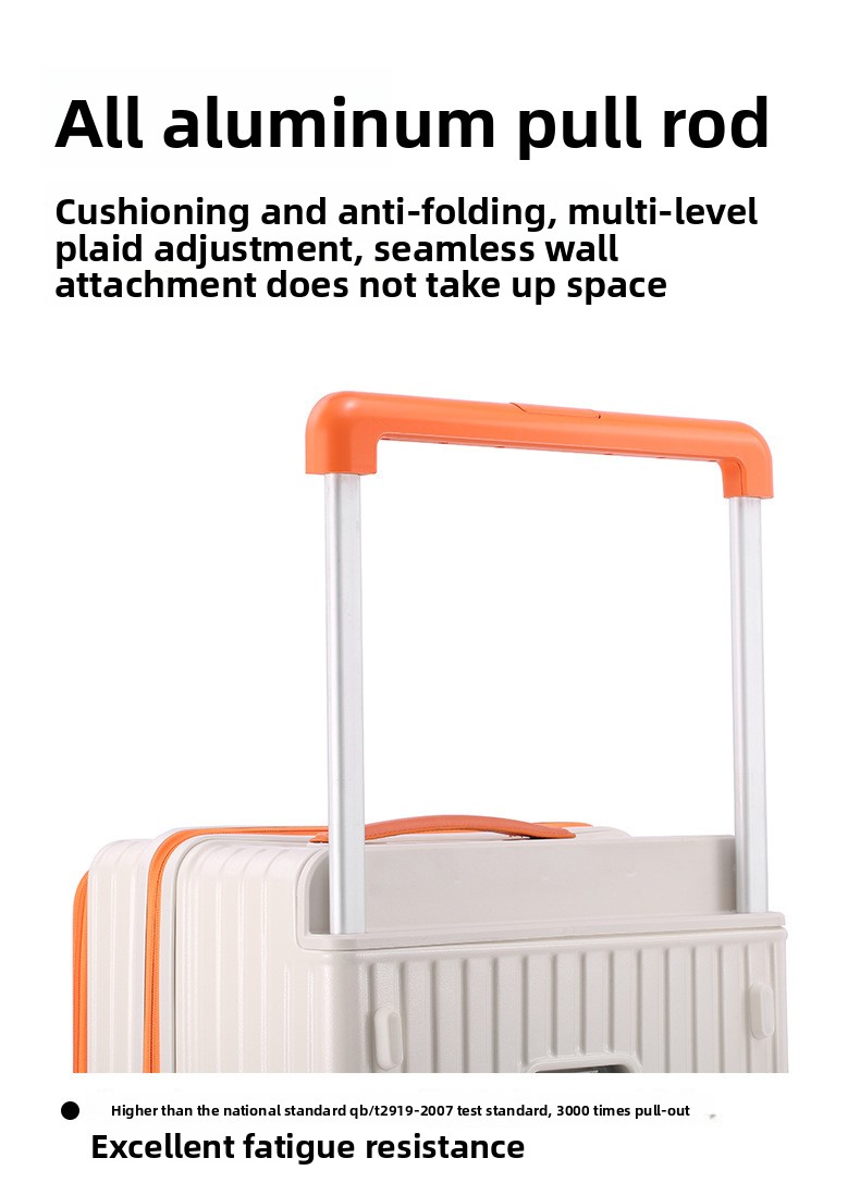 Side opening suitcase