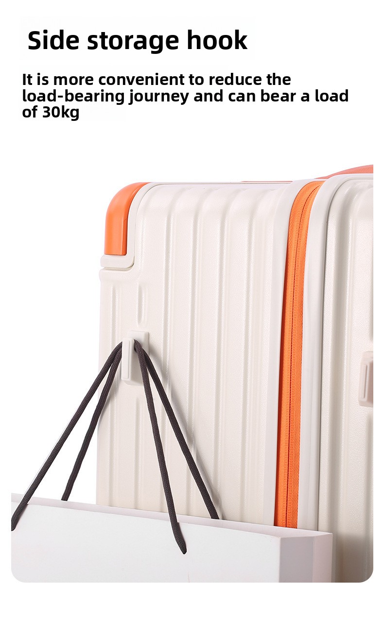 Side opening suitcase