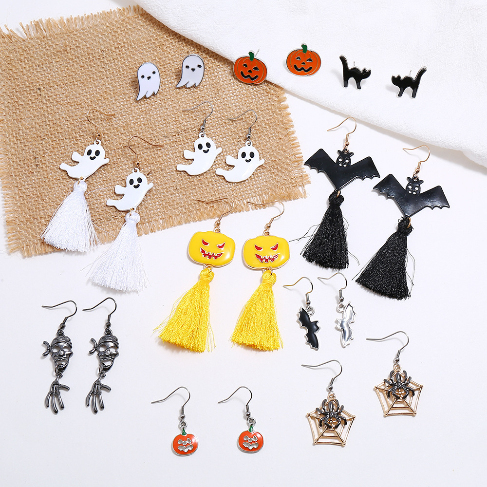 Halloween Themed Alloy Earrings - product details