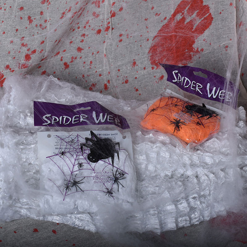 Halloween Synthetic Spider Web Decoration - Polyester - product details