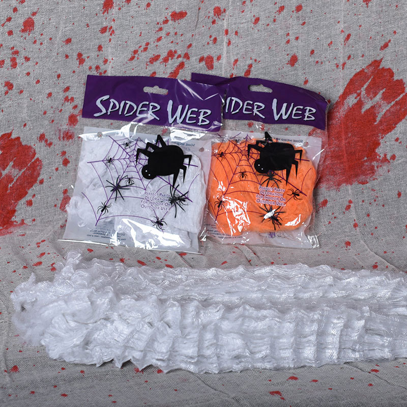 Halloween Synthetic Spider Web Decoration - Polyester - product details