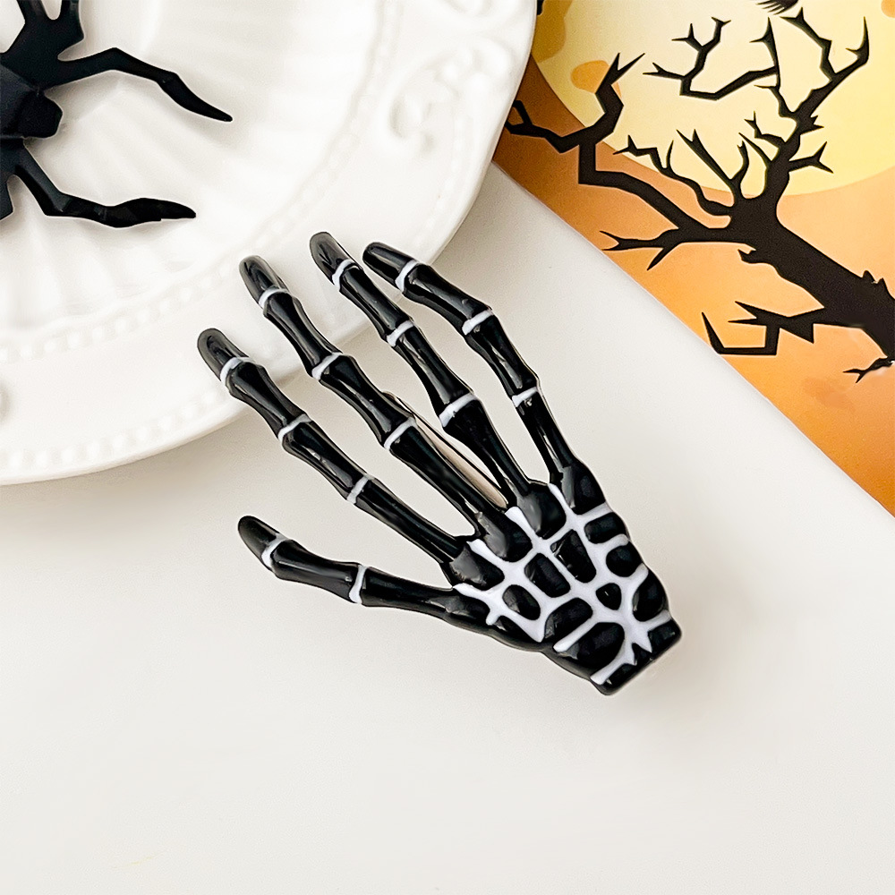 Halloween Skeleton Hand Hair Clip - product details
