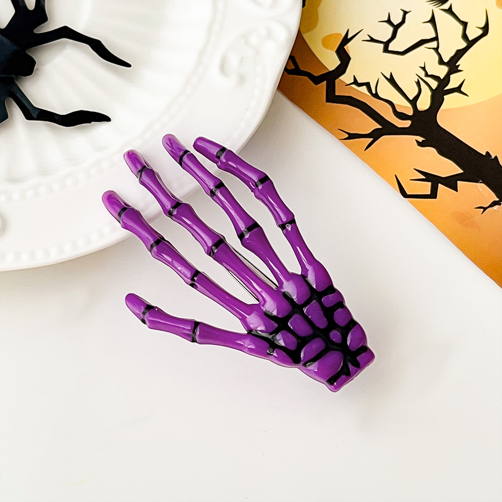 Halloween Skeleton Hand Hair Clip - product details