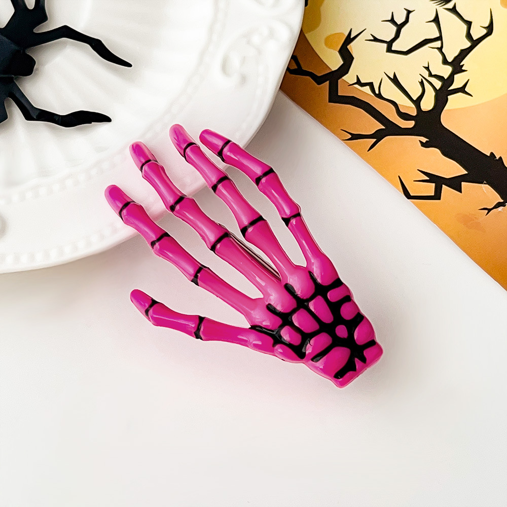Halloween Skeleton Hand Hair Clip - product details
