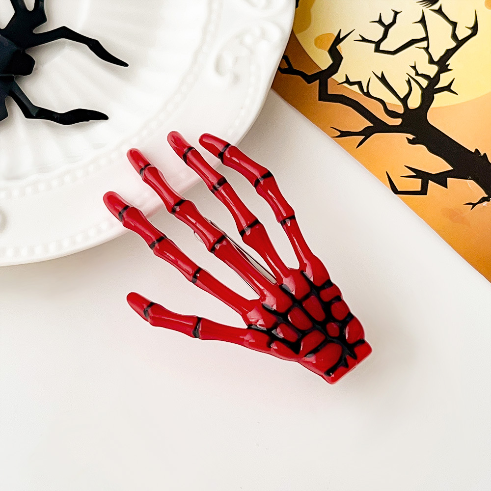 Halloween Skeleton Hand Hair Clip - product details