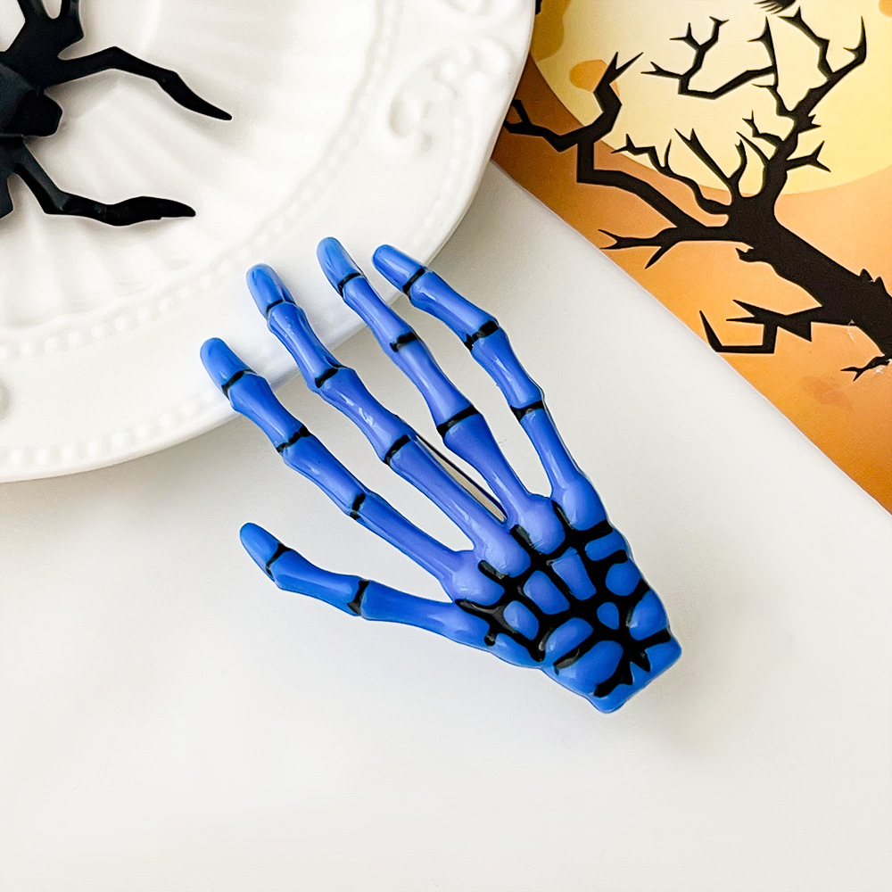 Halloween Skeleton Hand Hair Clip - product details