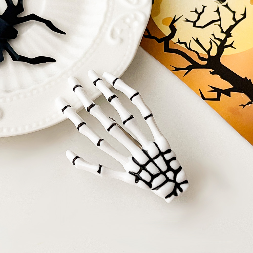 Halloween Skeleton Hand Hair Clip - product details