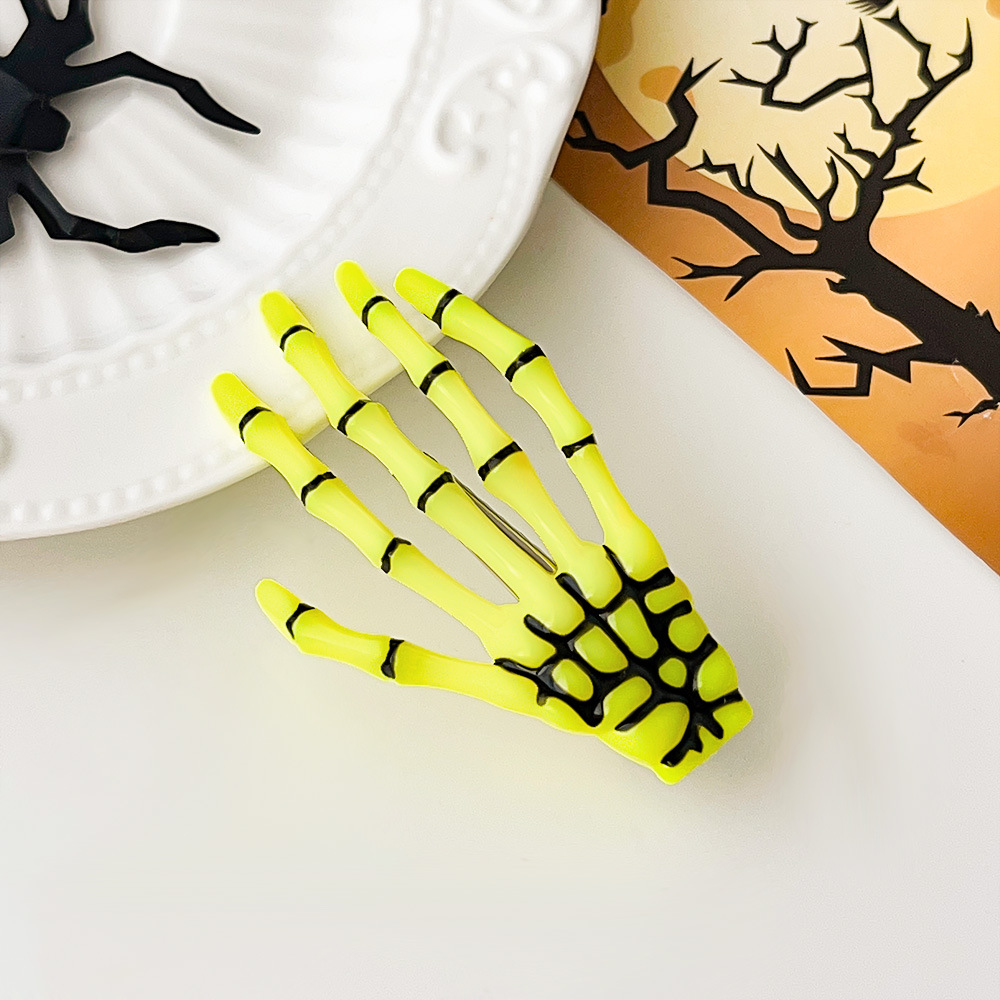 Halloween Skeleton Hand Hair Clip - product details