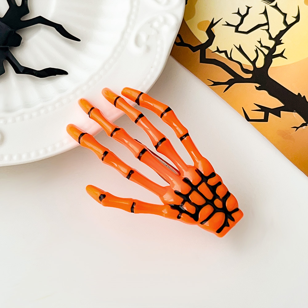 Halloween Skeleton Hand Hair Clip - product details