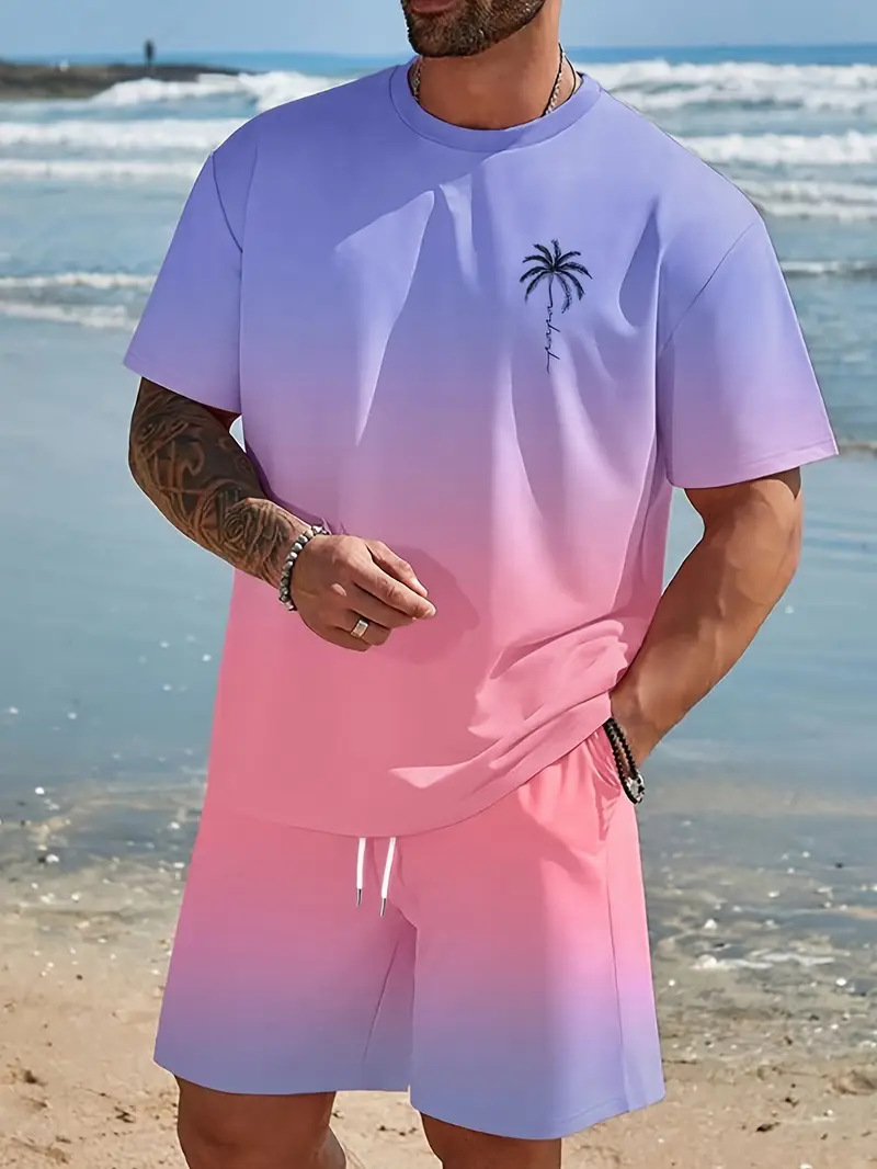 Short-sleeved T-shirt pants loose-fitting