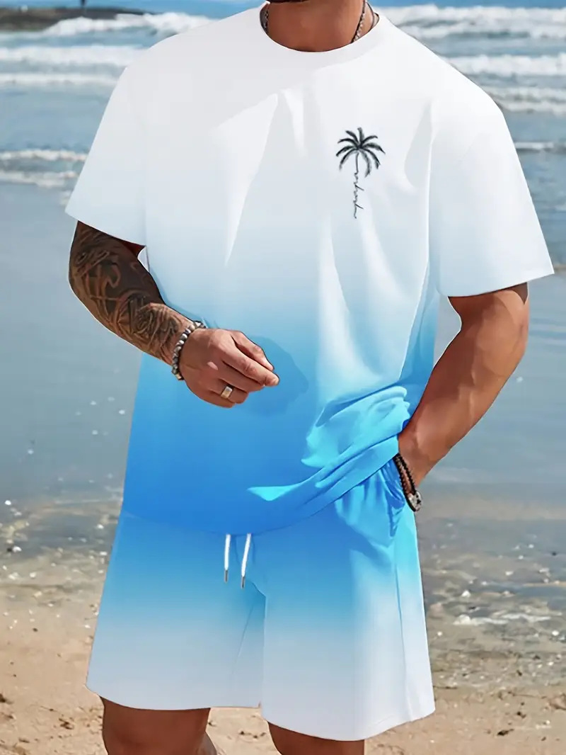 Short-sleeved T-shirt pants loose-fitting