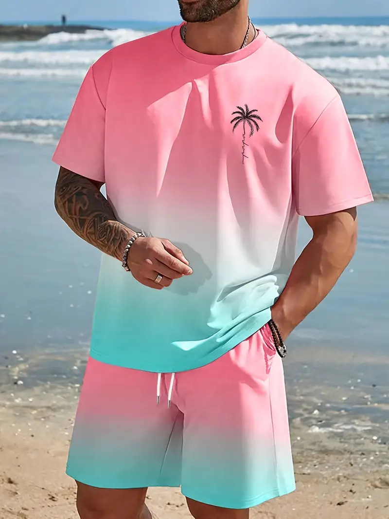 Short-sleeved T-shirt pants loose-fitting