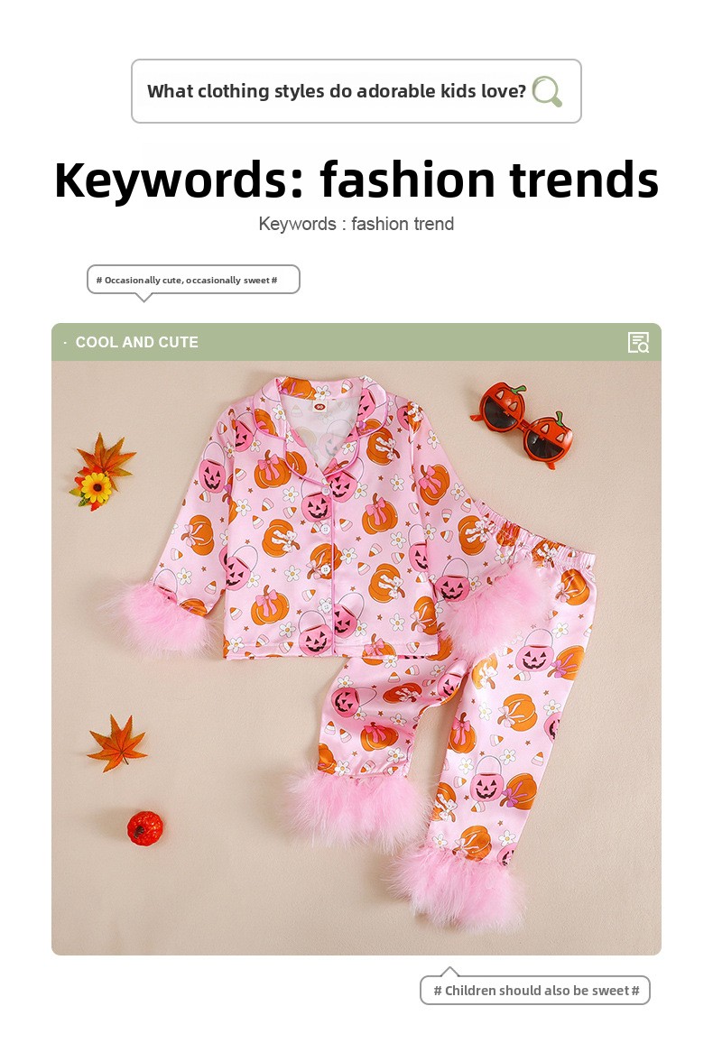 Girls' Halloween Pajama Set - product details