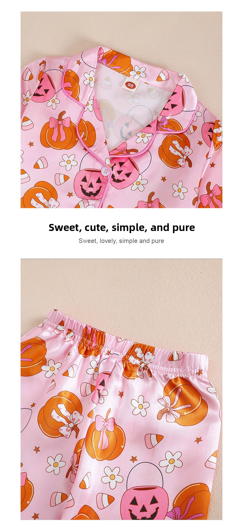 Girls' Halloween Pajama Set - product details
