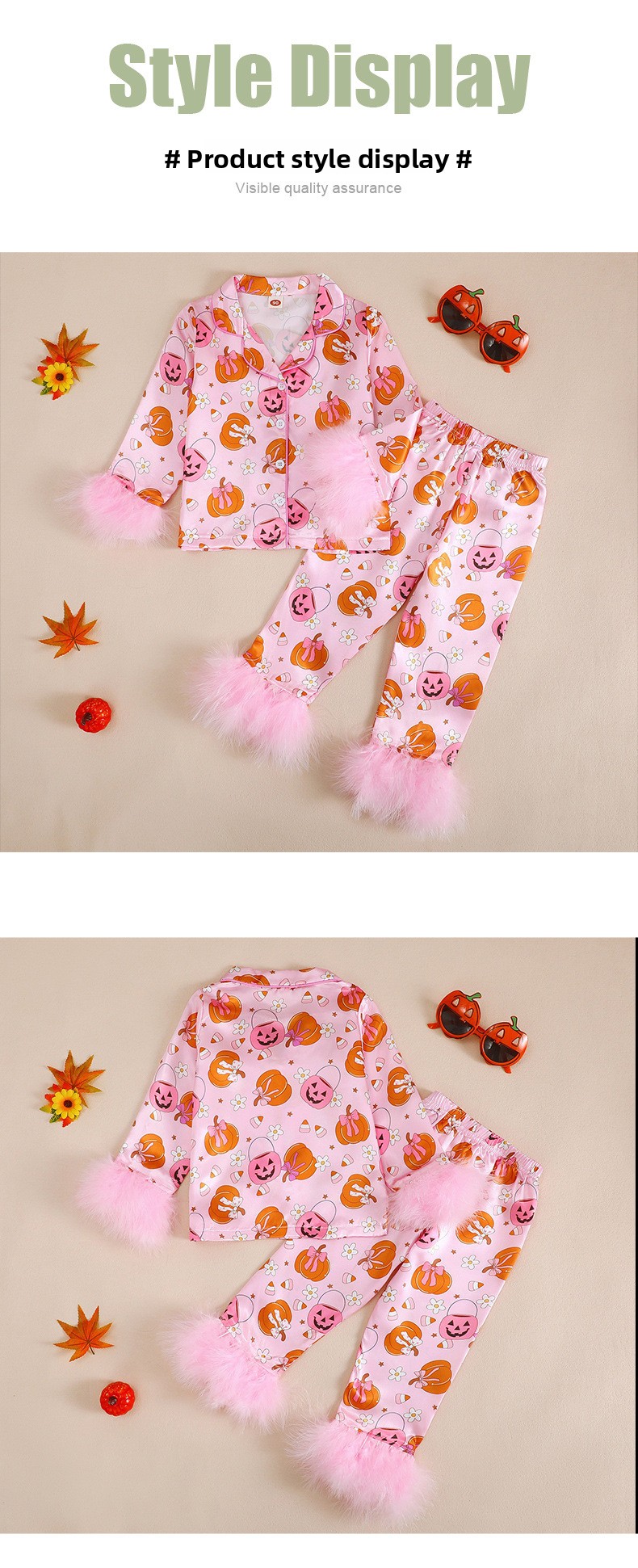 Girls' Halloween Pajama Set - product details