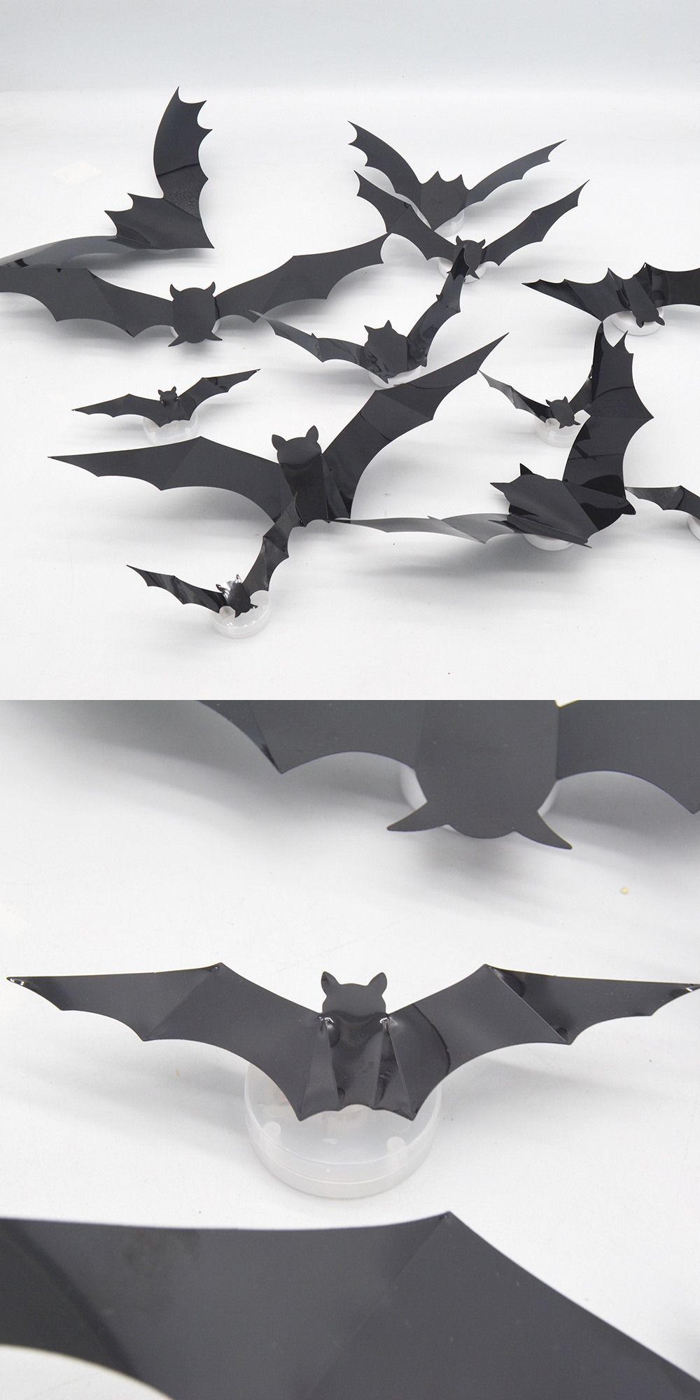 Halloween LED Glow Bat Wall Stickers - product details
