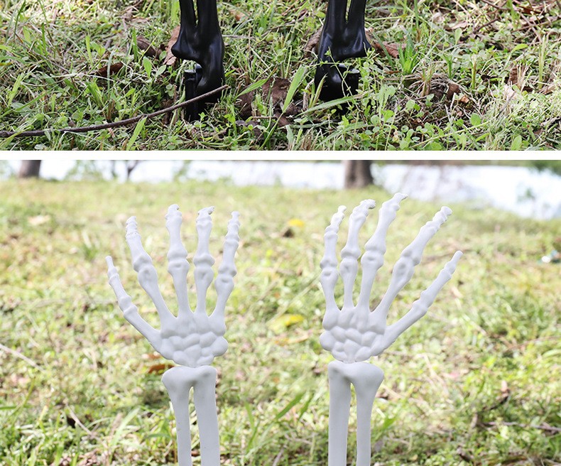 Halloween Ghost Hand Yard Stake - Plastic - product details