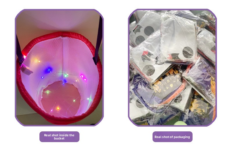 Halloween Light-Up Candy Bag - Cloth - product details