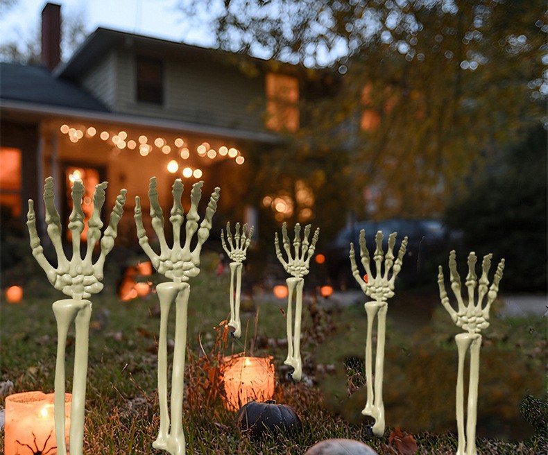 Halloween Ghost Hand Yard Stake - Plastic - product details
