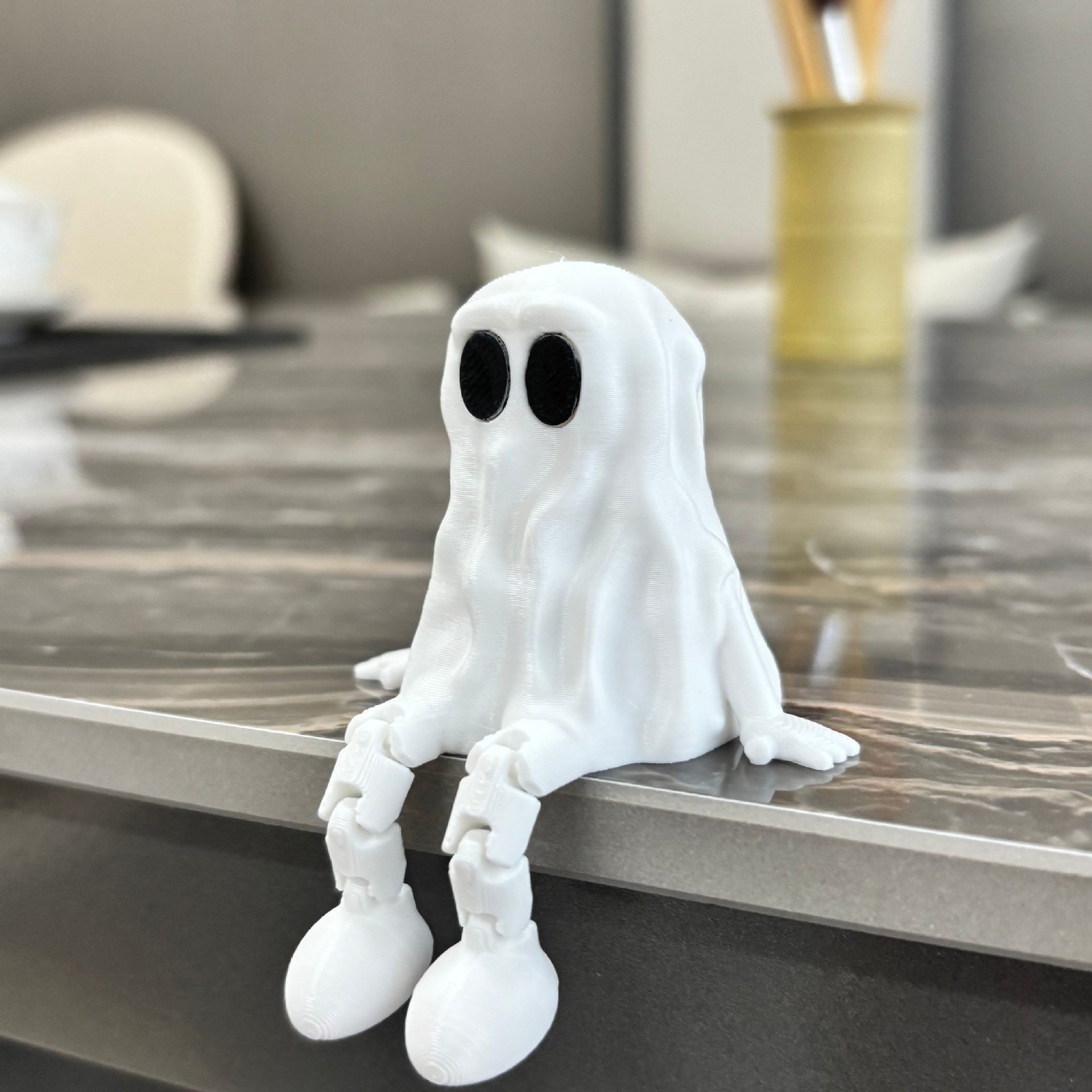Halloween 3D Printed Articulated Ghost Figure - Plastic - product details