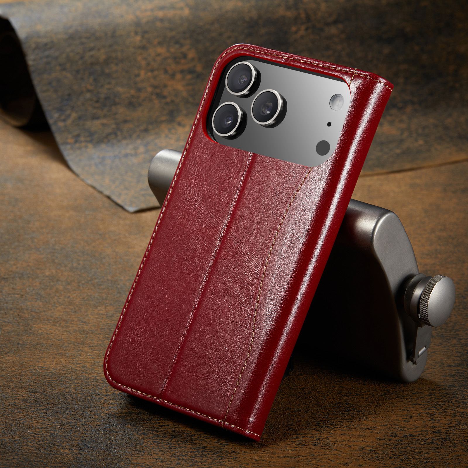 Étui cuir luxe pour iPhone