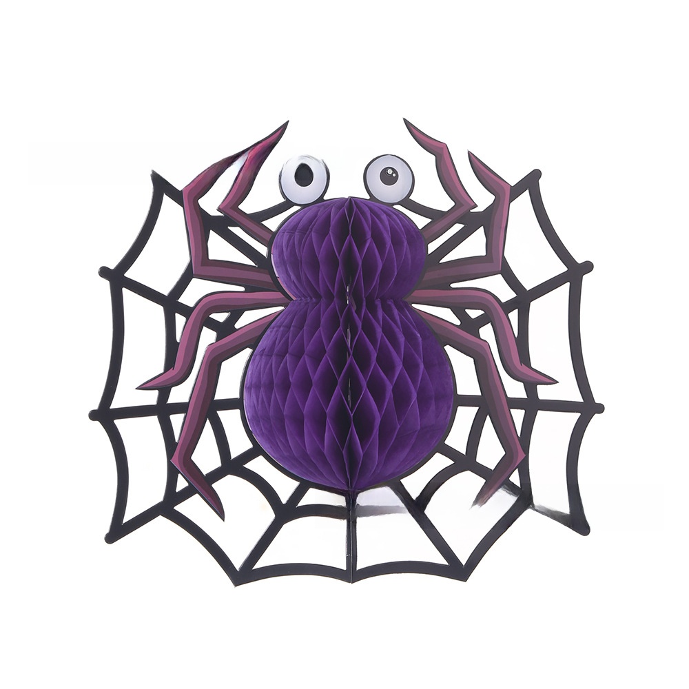 Halloween Honeycomb Hanging Decorations - Witch and Spider Designs - product details