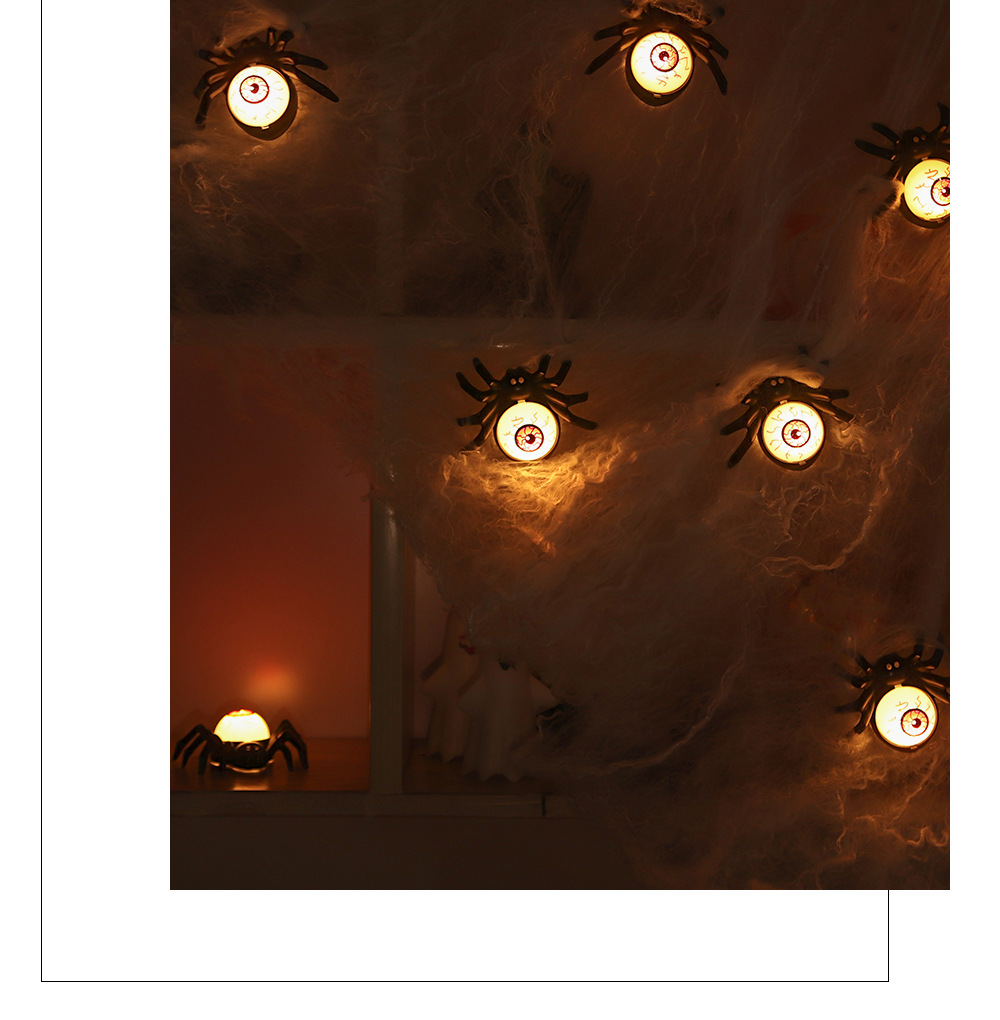 Halloween Spider Decorative Lights - Plastic - product details
