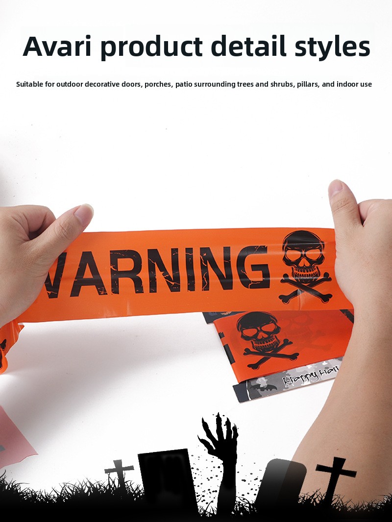 Halloween Warning Tape Decoration - product details