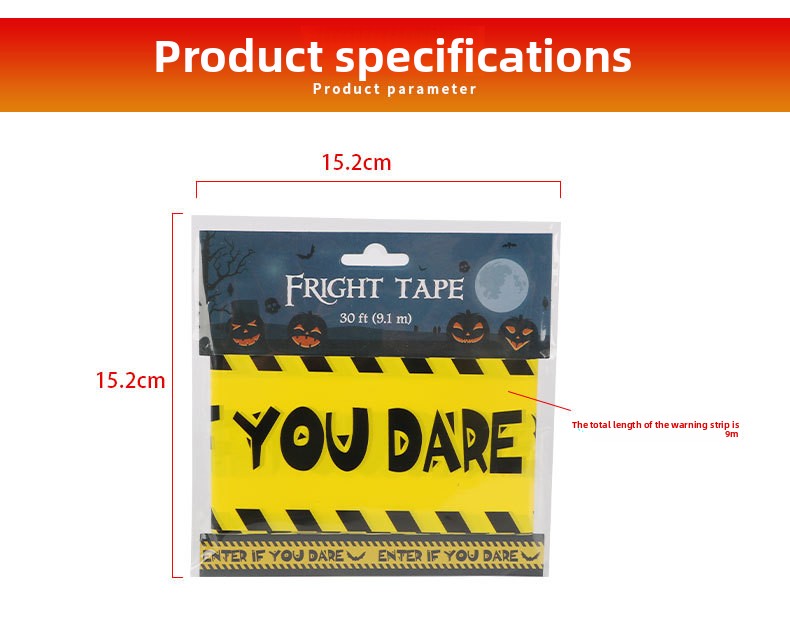 Halloween Warning Tape Decoration - product details