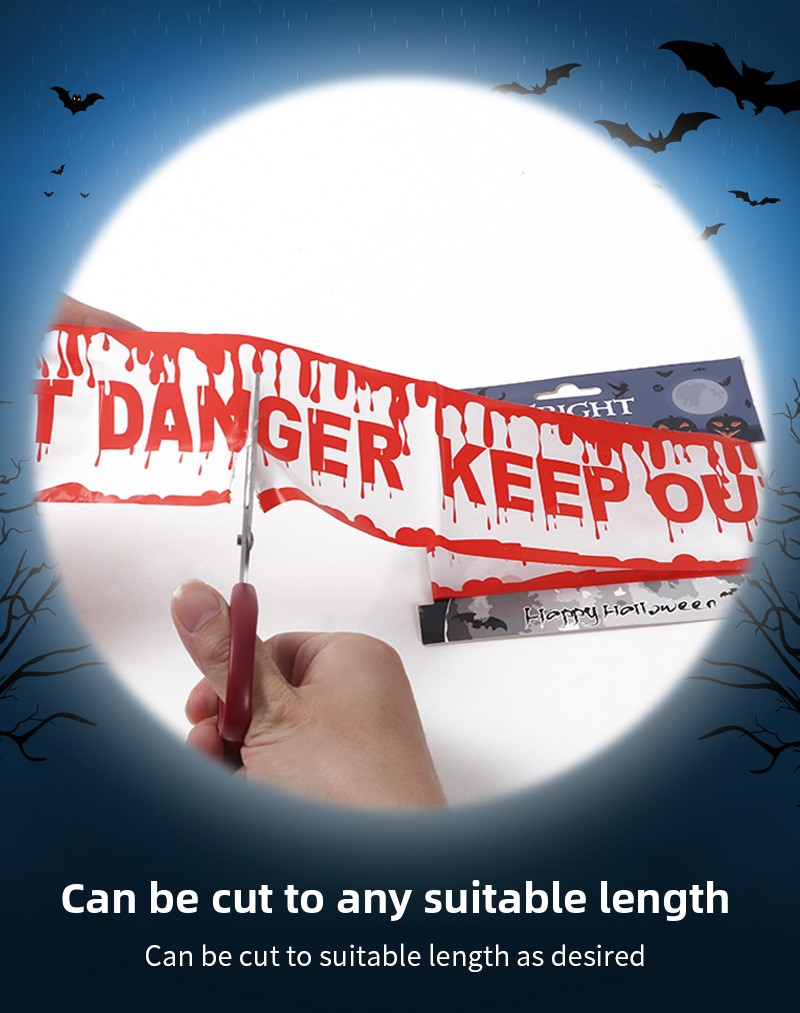 Halloween Warning Tape Decoration - product details