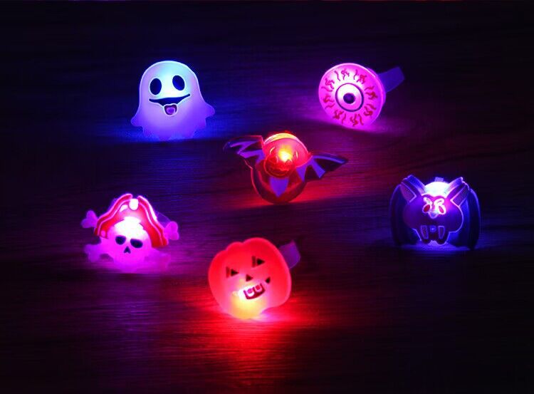 Halloween and Christmas LED Party Rings - Plastic - product details