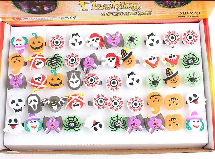 Halloween and Christmas LED Party Rings - Plastic - product details