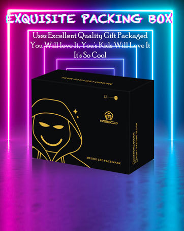 Halloween Bluetooth Gesture-Controlled LED Mask - Plastic - product details