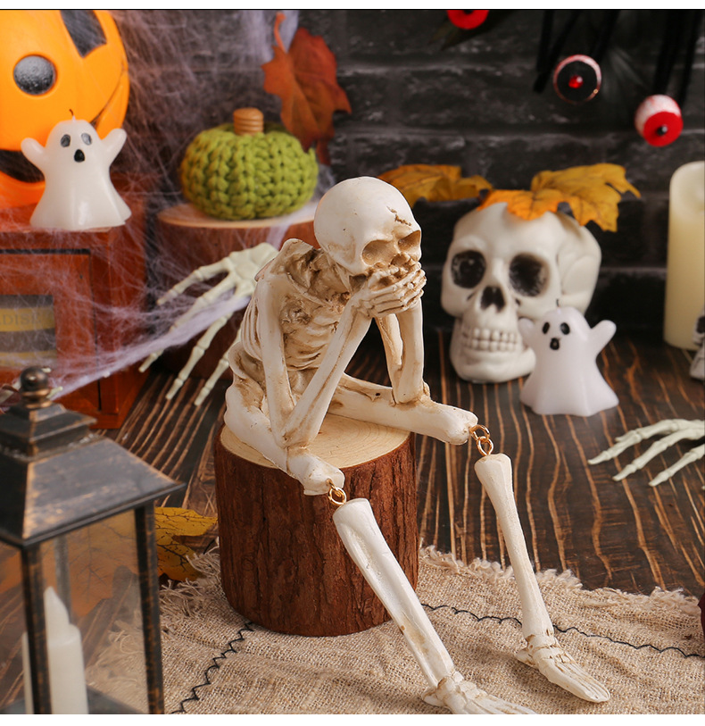 Halloween Resin Skull Figurines - product details