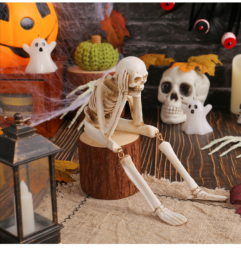 Halloween Resin Skull Figurines - product details