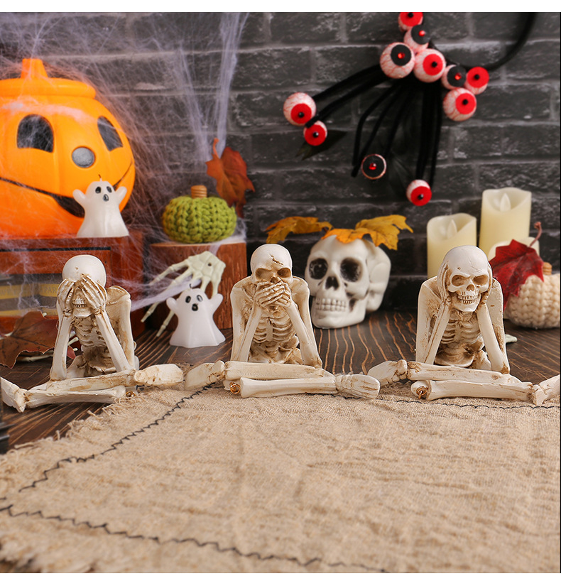 Halloween Resin Skull Figurines - product details