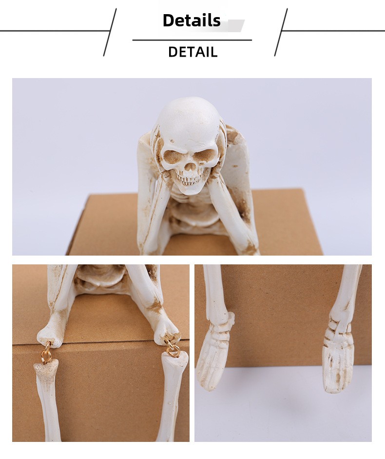 Halloween Resin Skull Figurines - product details