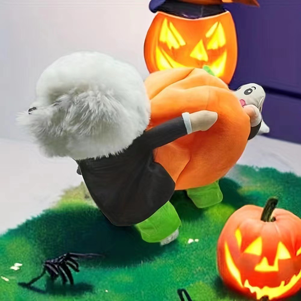 Halloween and Christmas Pumpkin Pet Costume - Cloth - product details