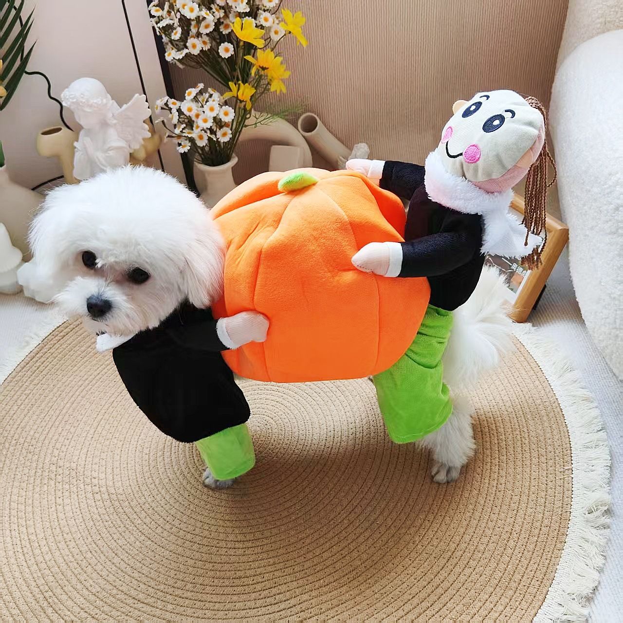 Halloween and Christmas Pumpkin Pet Costume - Cloth - product details
