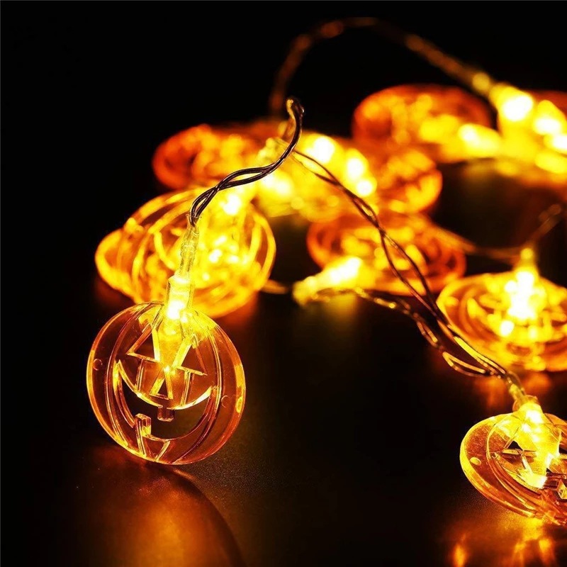 Halloween LED String Lights with Pumpkin Skull Ghost Designs - product details